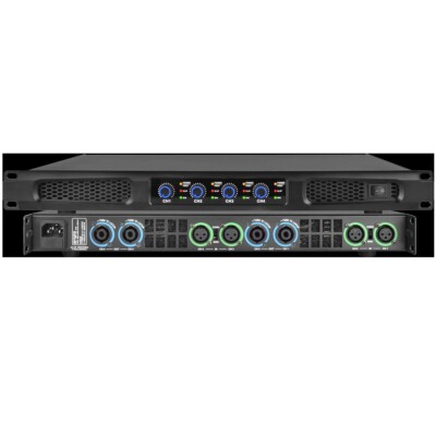 Pro High Power 4 Channel Digital Power Amplifier 5200W PEAK Output Class D 1U 19
