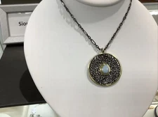 SIORO COLLECTION STERLING SILVER OPAL NECKLACE