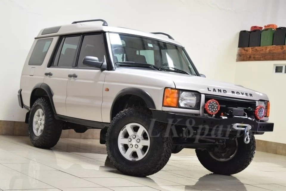 Parachoques delantero de cabrestante de acero de alta resistencia DA5645 negro para Land Rover Discovery 2 99-04 Foto 4 de 4