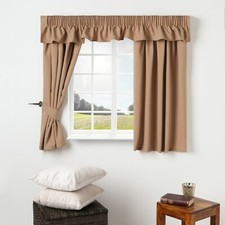 CARAVAN CURTAINS VALANCE TIEBACKS PENCIL PLEAT READY MADE MADE TO MEASURE