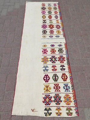 Kilim Runner Rug, Carpet Runner, Stairs Rug, Corridor Runner 25''X78'' Hallway Rug