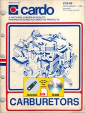 Cardo Rebuilt Carburetors 1980 parts Catalog PDF File USB Flash Drive