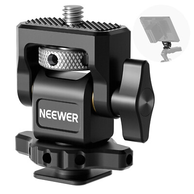 Neewer Field Monitor Holder with Cold Shoe Mount， Universal 1/4'' Screw
