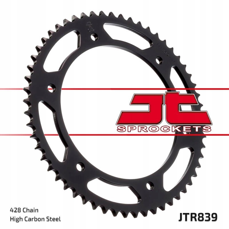 Pignon arrière JT 844 55 couronne moto Yamaha DT 125 R RE transmission 428