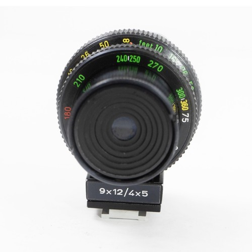 Linhof 9x12 4x5 75-360mm Universal Multifocus Viewfinder w/6X9 60X120 56X72 MASK - Picture 10 of 19