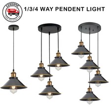 Vintage Ceiling Pendant Light Industrial Loft Metal Lamp Shade E27 Retro Lights