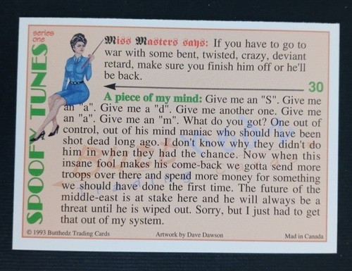 1993 Miss Masters Spoofy Tunes Trading Card (Pick Your Card) - Bild 61 von 111
