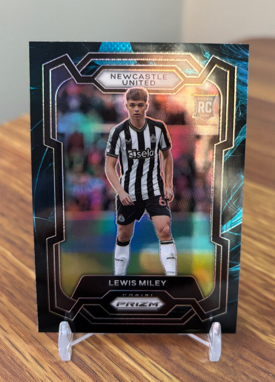 Lewis Miley 2023-24 Panini Prizm Premier EPL #72 Genesis Prizm SP SSP Rookie RC
