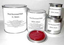 Flame Red Heat Resist Paint, Gloss Brake Caliper Engine Metal Body Steel