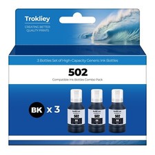 502 Black Ink ET-3850 ET-2850 ET-4850 Replacement for Epson 502 Ink Refill Bo...