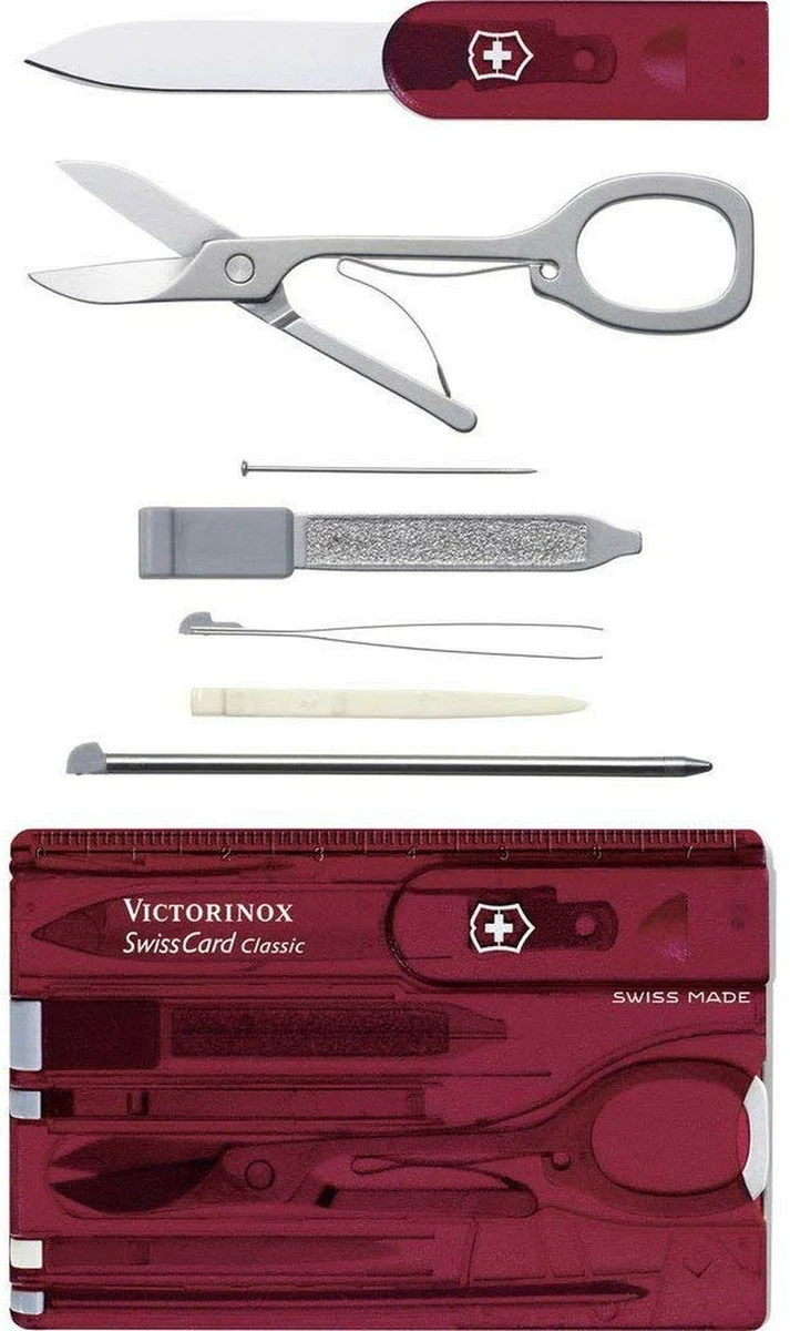 Victorinox Swiss Army Swiss Card Translucent Ruby 0.7100.T eBay