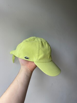 lacoste vintage streetwear cap baseball 5 panels crazy hat rare lemon Color