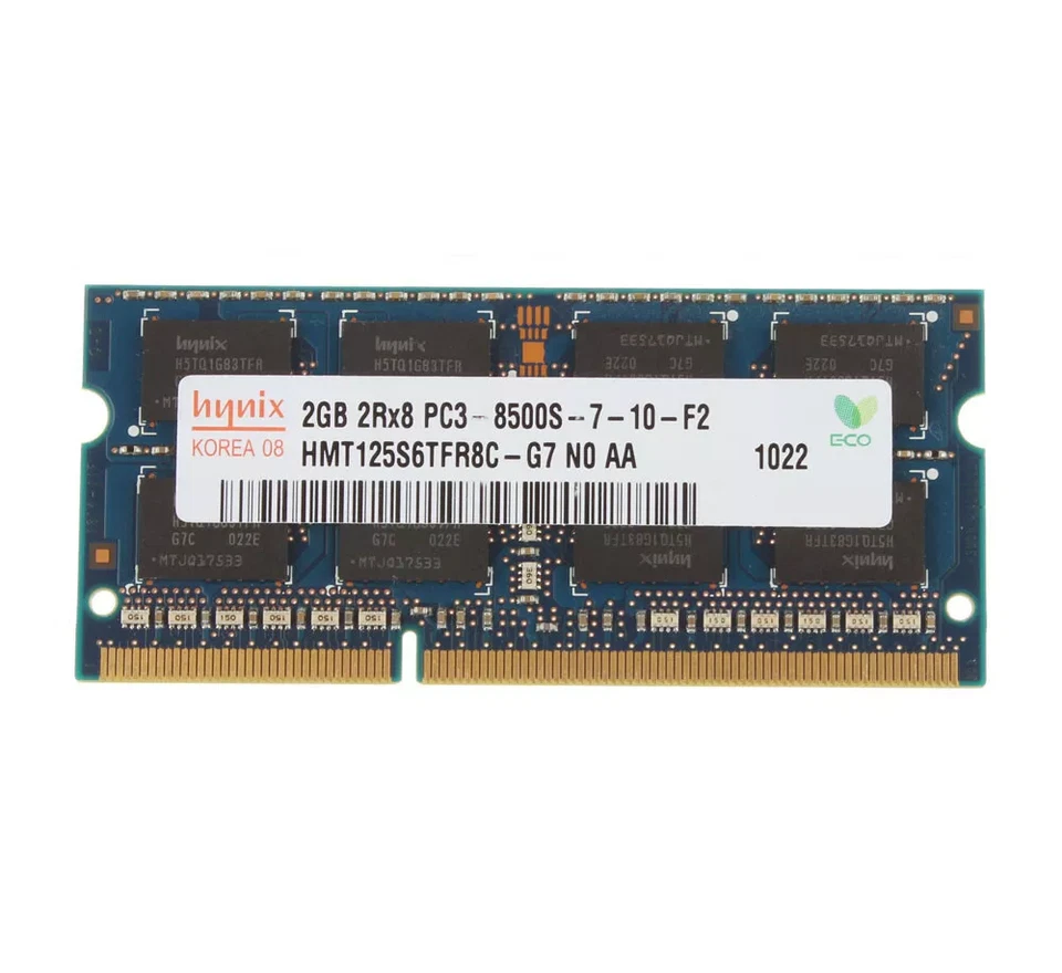 HYNIX APPLE MACBOOK LAPTOP 4GB(2x2GB) PC3-8500S  DDR3 RAM SODIMM 204 PIN - Image 2 of 4