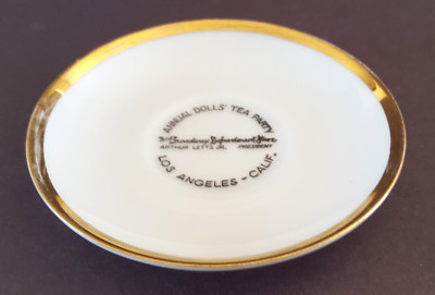 The Broadway Depart. Store Annual Doll's Tea Party 1930's 3.75'' Noritake Saucer