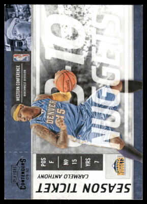 2009 Panini Playoff Contenders #39 Carmelo Anthony