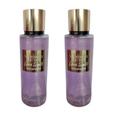 2 Limited Edition VICTORIA'S SECRET LOVE SPELL SHIMMER BODY MIST SPRAY 8.4 FL OZ