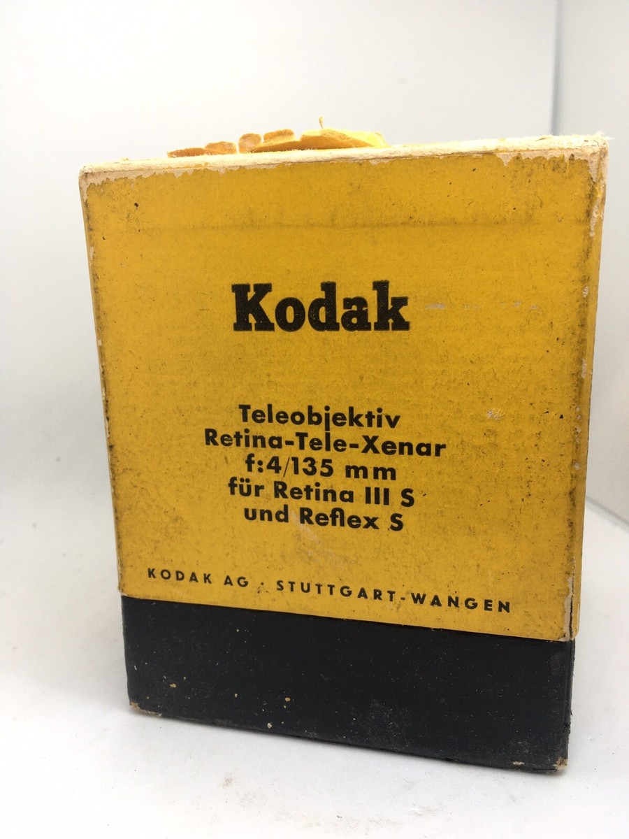 Objectif Kodak Retina Tele-Xenar 4/135mm - Ancien - Très Bel état Avec Boîte