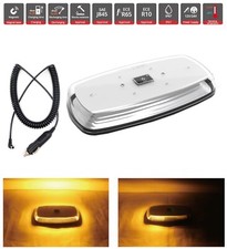 LED Rundumleuchte Orange 12/24V Warnleuchte IP67 R65 E9 für Landtechnik Traktor