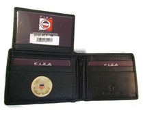 HIGH GRAIN LEATHER BIFOLD WALLET USCG COAST GUARD EPOXY DOMED LOGO