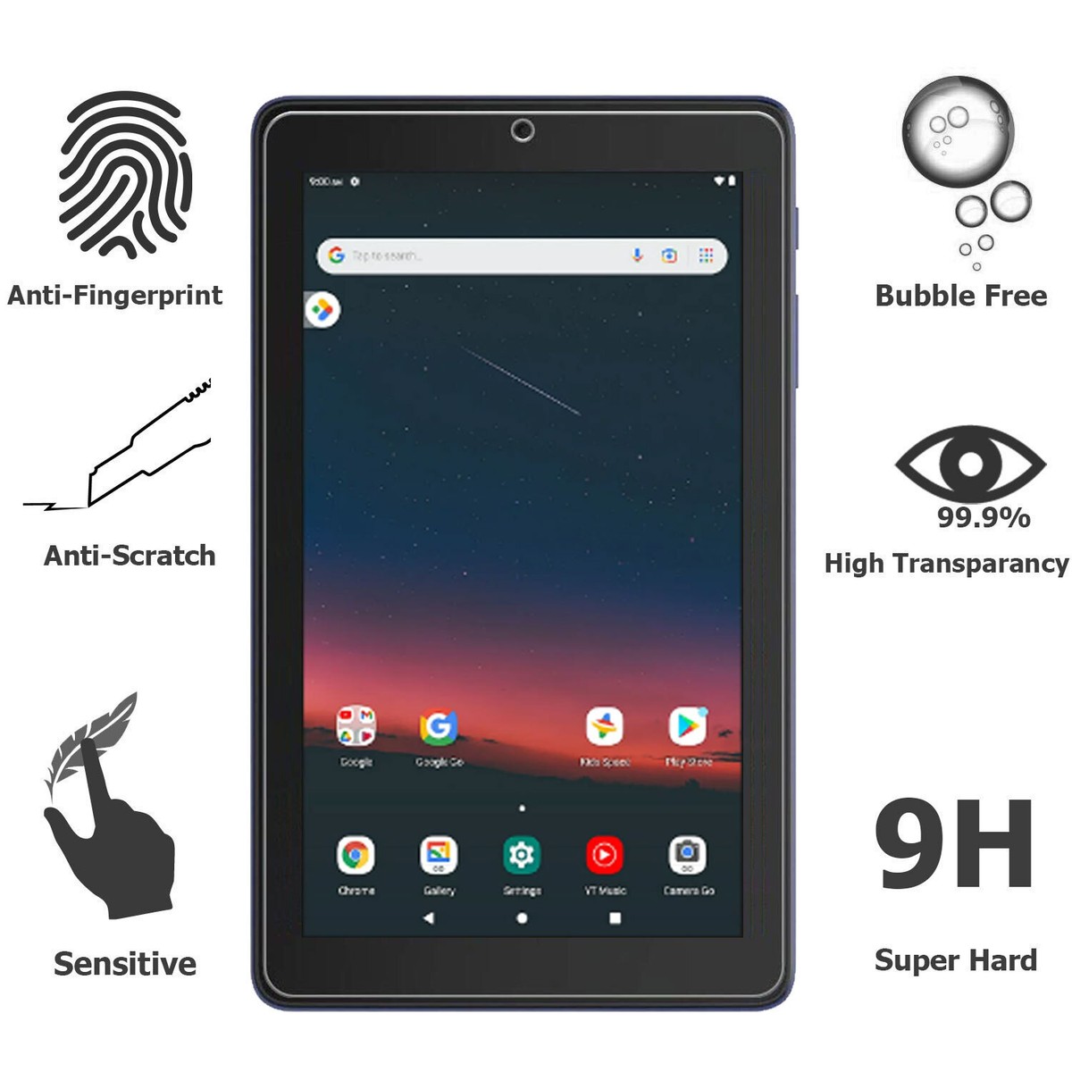 For Walmart Onn inch Tablet Gen (2022 Model) Tempered Glass