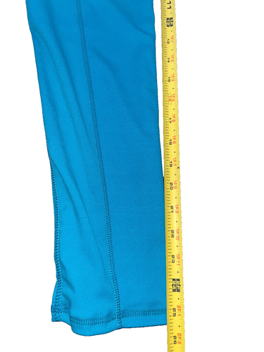 Womens L/XL Pixie Active Leggings Pants Work Out  Teal - Picture 9 of 11