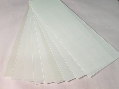 9 Stk. Präzisions FR4 GFK / Epoxy - Platte 1 (+0,05) mm (305 x 95 mm) 3D (R34)