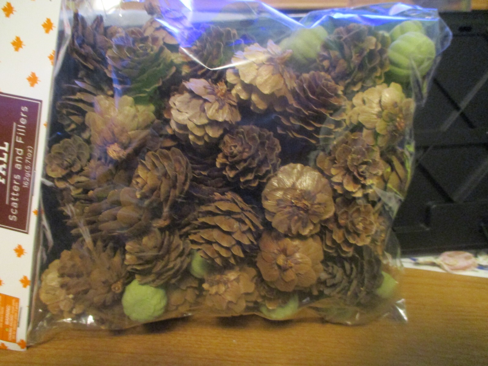 Fall Scatters and Fillers Pinecones - Mini Green Pumpkins