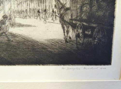 Cannon Street City of London 1922 Douglas Macleod antique etching print wall art - Picture 4 of 5