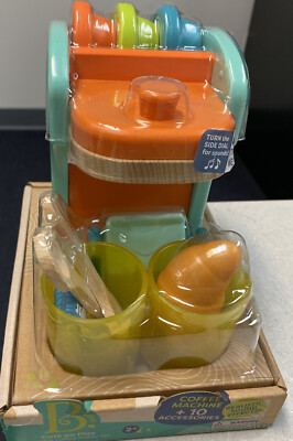 B. toys Wooden Coffee Maker Set - Café au Play Kid's Pretend Play