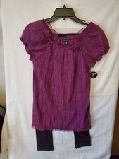 Girls George 2 Piece Set Blouse And Leggings. Blouse  Leggings SizeL 10-12