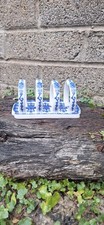 Vintage Blue And White Noritake Porcelain Toast Rack Japanese Kitchen Decor