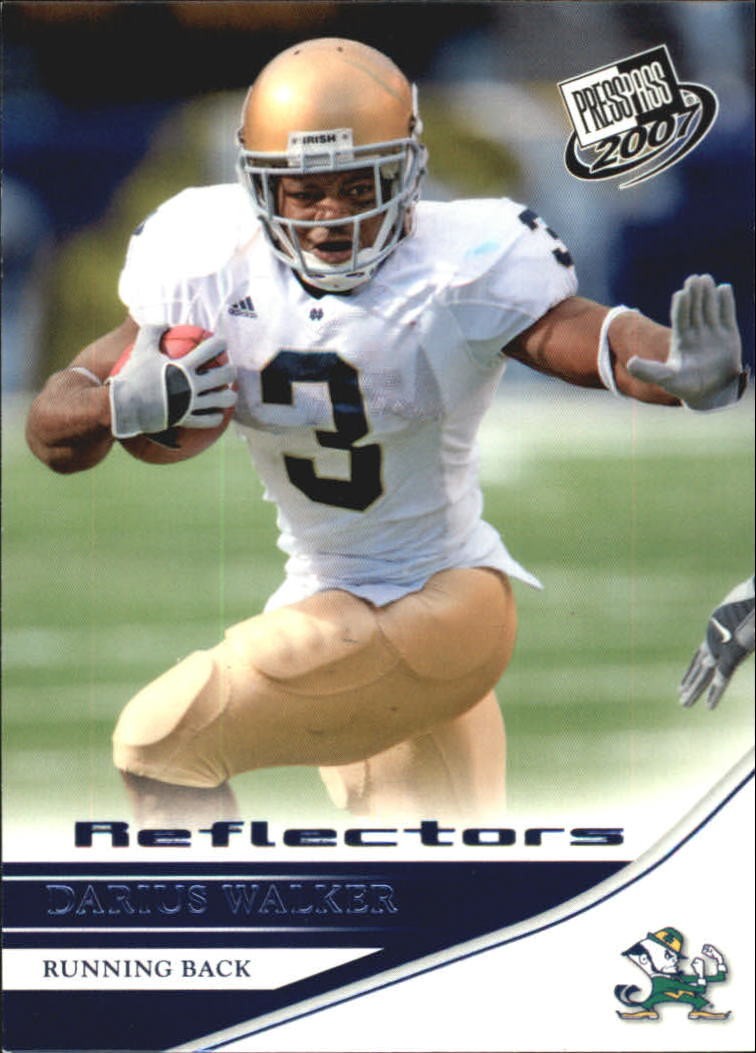 2007 Press Pass Reflectors Blue #36 Darius Walker - FB