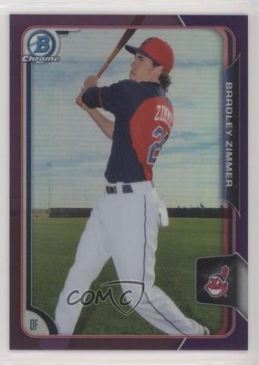 2015 Bowman Chrome Prospects Purple Refractor 29/250 Bradley Zimmer #BCP223 3wu