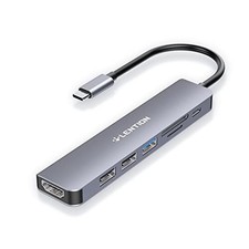 LENTION USB C Hub with 100W Charging, 4K HDMI, Dual Card Reader, USB 3.0  2.0