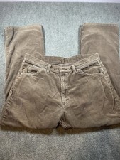 80  s Vintage Brown Corduroy Pants 36x29 Men's Sears Roebuck USA