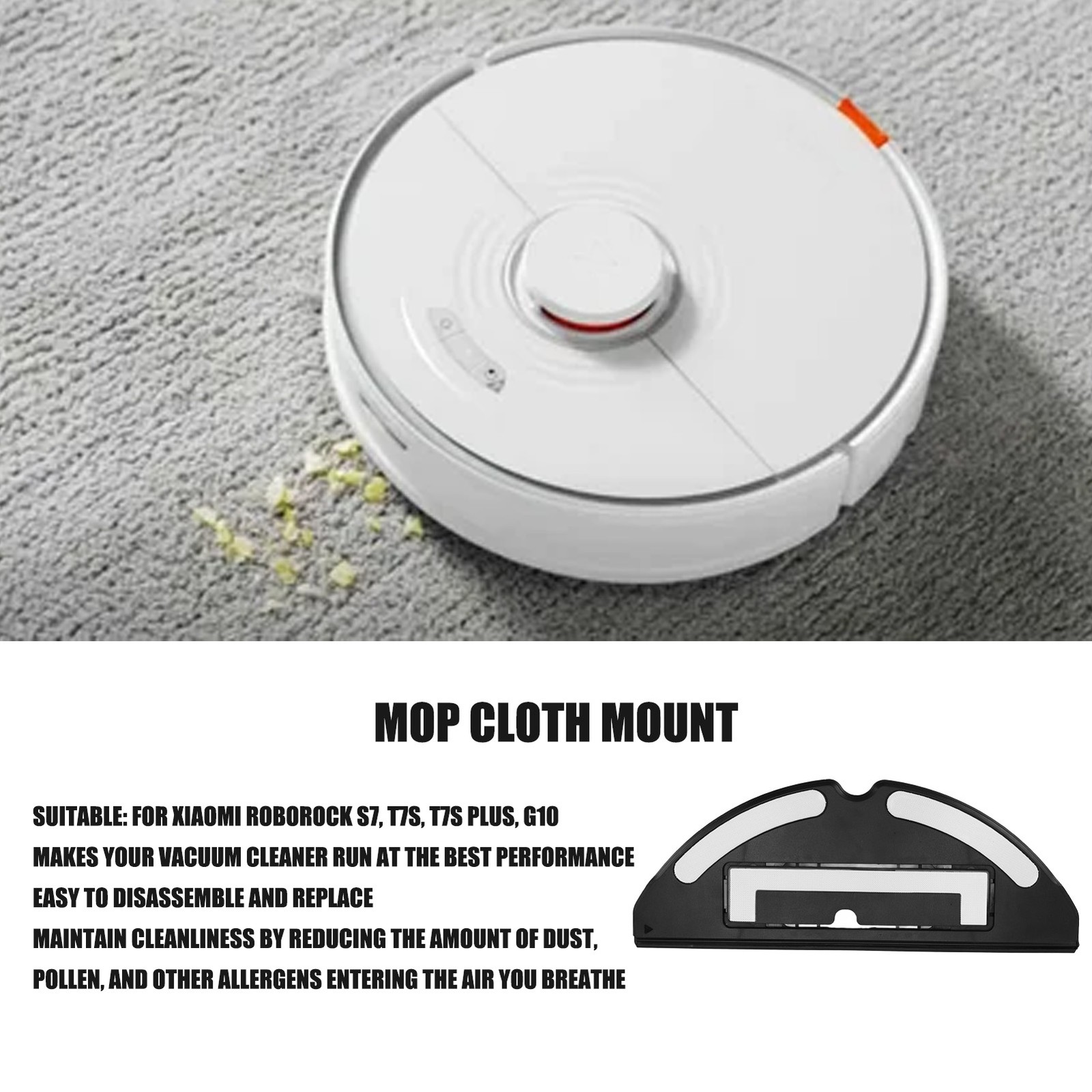 Durable Vacuum Cleaner Mop Plate Holder For S7 T7S Trending