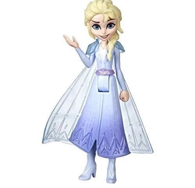 Hasbro Disney Frozen Die Eiskönigin kleine ELSA Puppe mit abnehmbarem Umhang, in