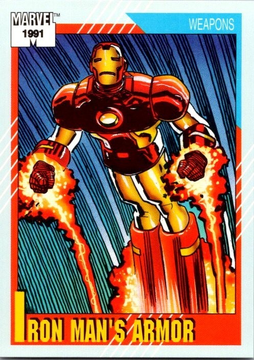 1991 Marvel Impel Universe - Weapons - Iron Man's Armor #133