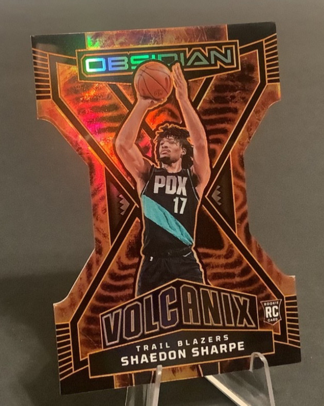 2022-23 Obsidian #31 Shaedon Sharpe Volcanix RC SSP Portland TrailBlazers NBA