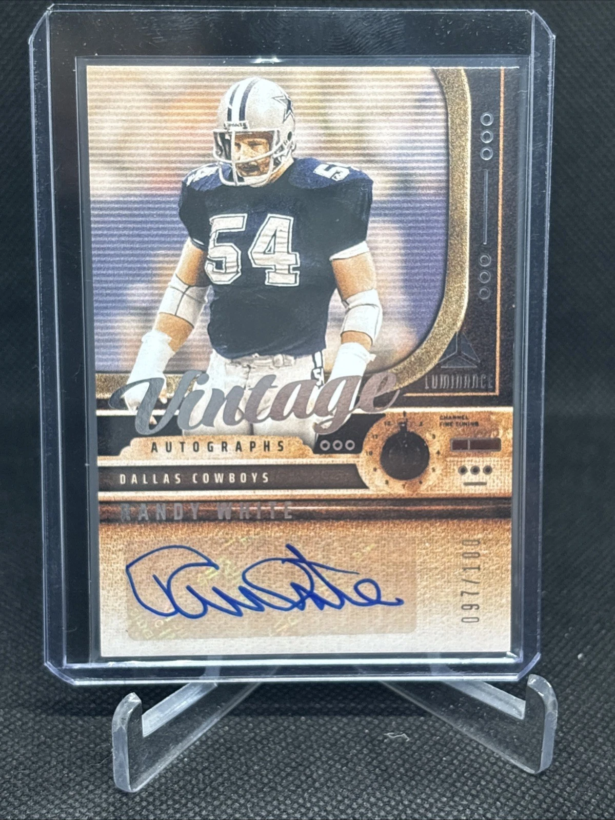 2025 Panini Luminance Vintage Autographs Randy White /100 #’d AUTO COWBOYS