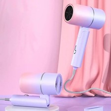 Mini Folding Hair Dryer 750W 220-240V Portable Travel Blow Dryer w/ Bag