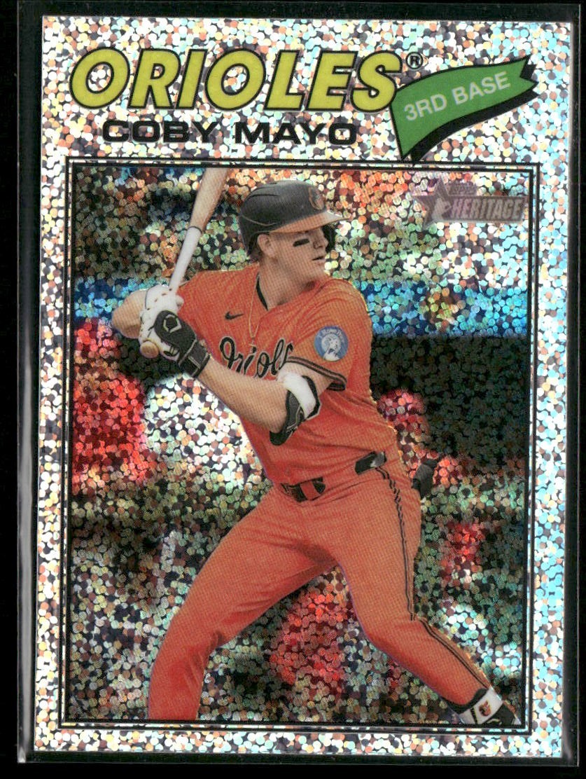 2026 Topps Heritage - Chrome Silver Sparkle Refractor #49 Coby Mayo