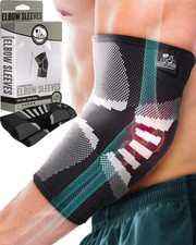 Elbow Compression Sleeves 1 Pair - Elbow Brace for Tendonitis, Tennis  Gol...