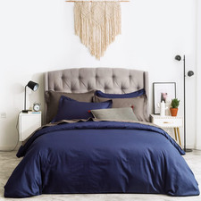 100 Cotton Navy Blue Duvet Cover Queen 3 Pcs Set 1 Navy Blue Duvet Cover with Z
