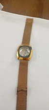 RADO Diaster AUTOMATIC  Gold Tone CASE  Ref 636.0098.3 & bracelet Used