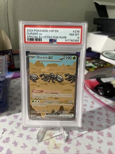 2024 POKEMON SSP SURGING SPARKS SPECIAL ILLUSTRATION RARE DURANT EX #236 PSA 8
