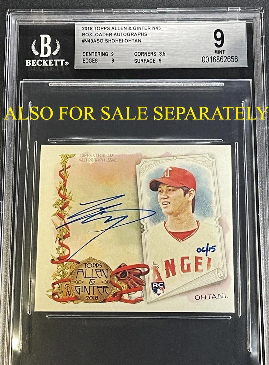SHOHEI OHTANI 2019 BOWMAN CHROME ANNIVERSARY AUTO /10 PSA 9 MBA GOLD DIAMOND view 7