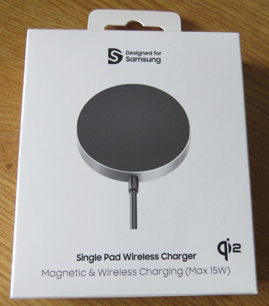 GENUINE SAMUNG 15W QI2 MAGNETIC WIRELESS CHARGING Pad GP-PWU025WIABW - Brand New