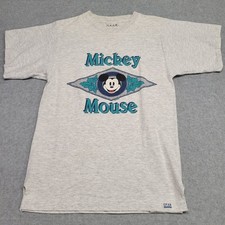 Vintage Gear for Sports Mickey Mouse T-Shirt Grey Heather Made in USA Small