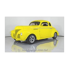 Car Magnet Of 1939 Plymouth Street Rod